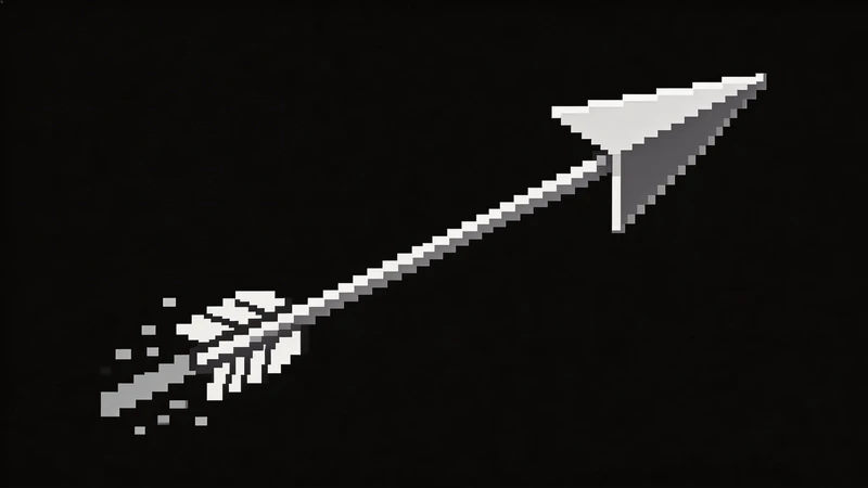 Arrow pixel art example
