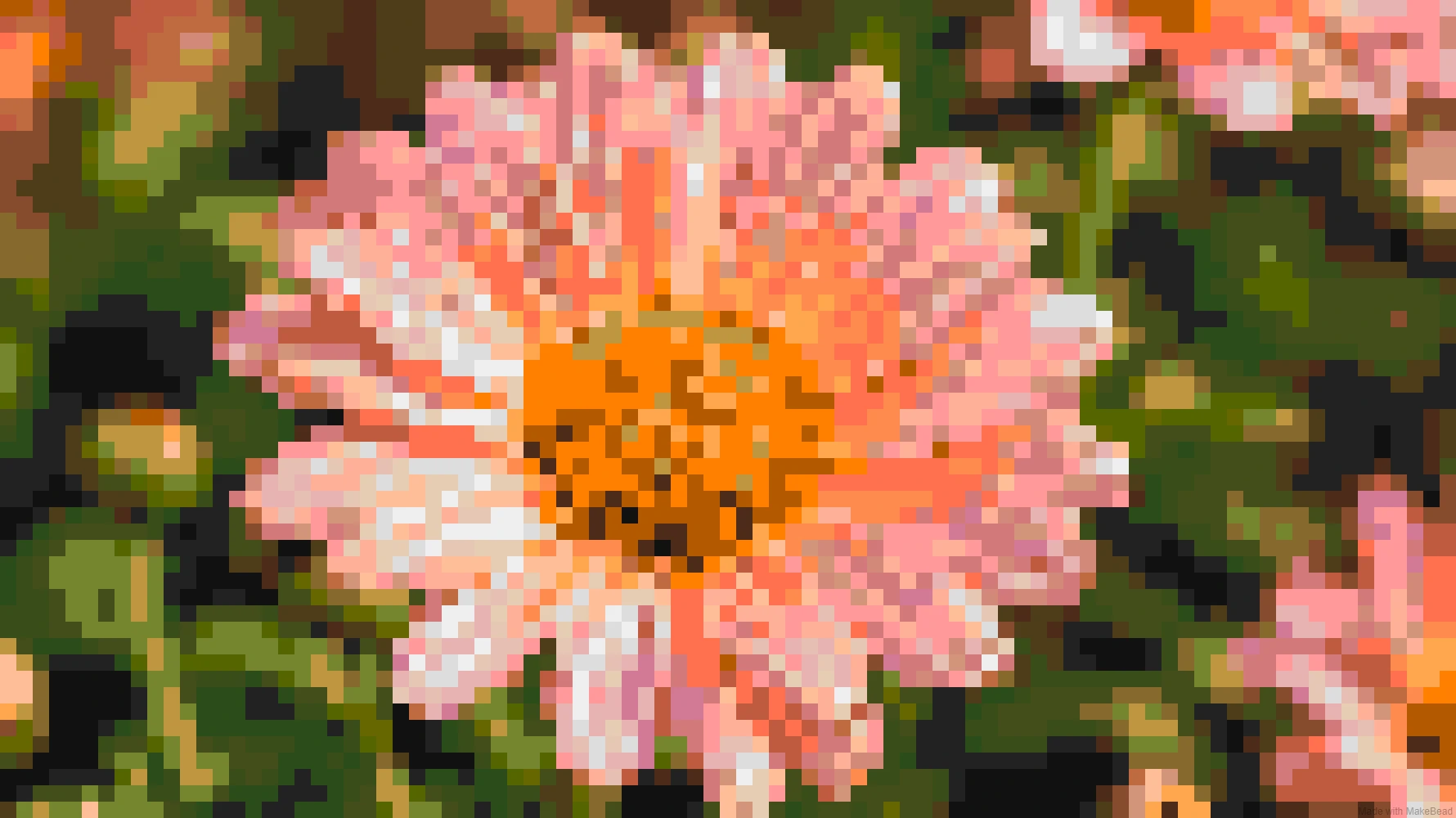 Fantasy flower pixel art examples