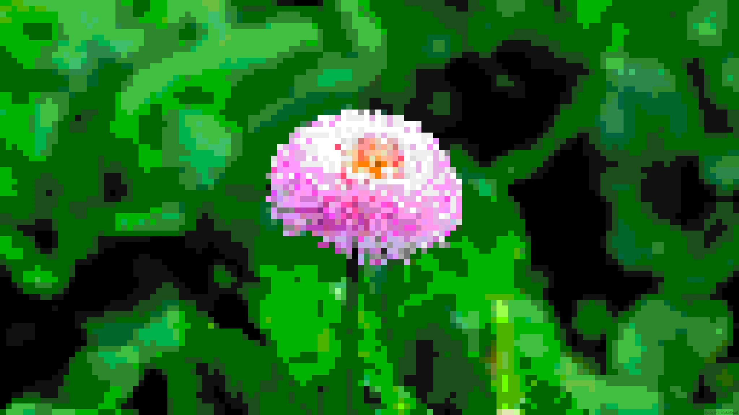 Flower pixel art colors and shading