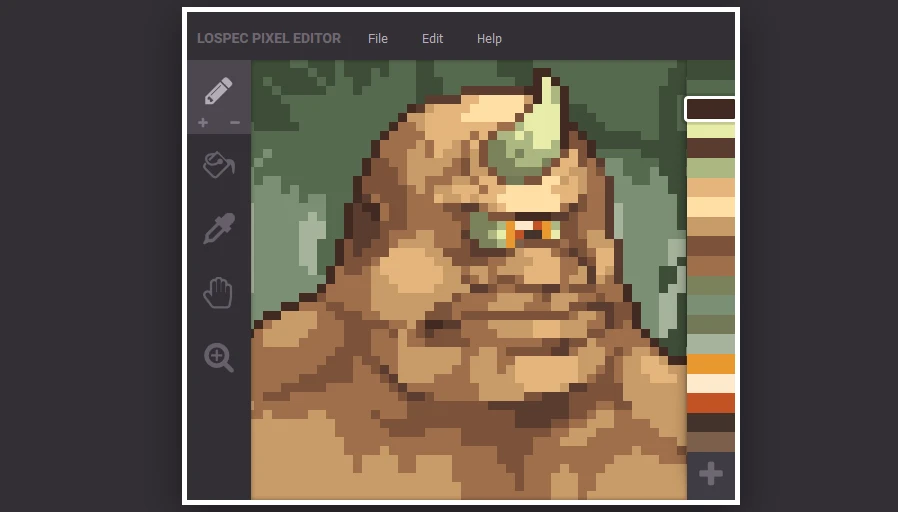 Lospec Pixel Editor screenshot