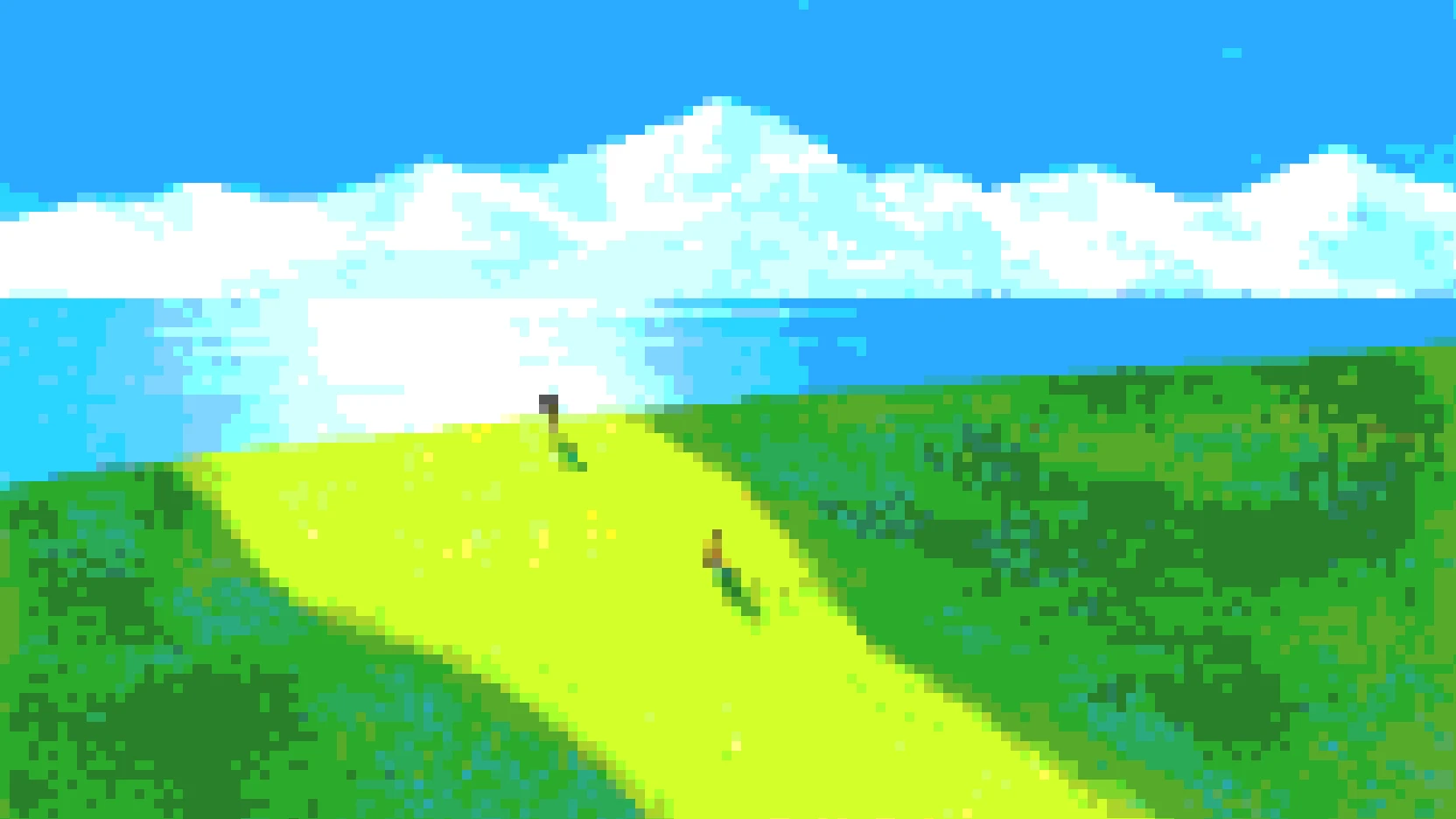 Mountain snow pixel art result