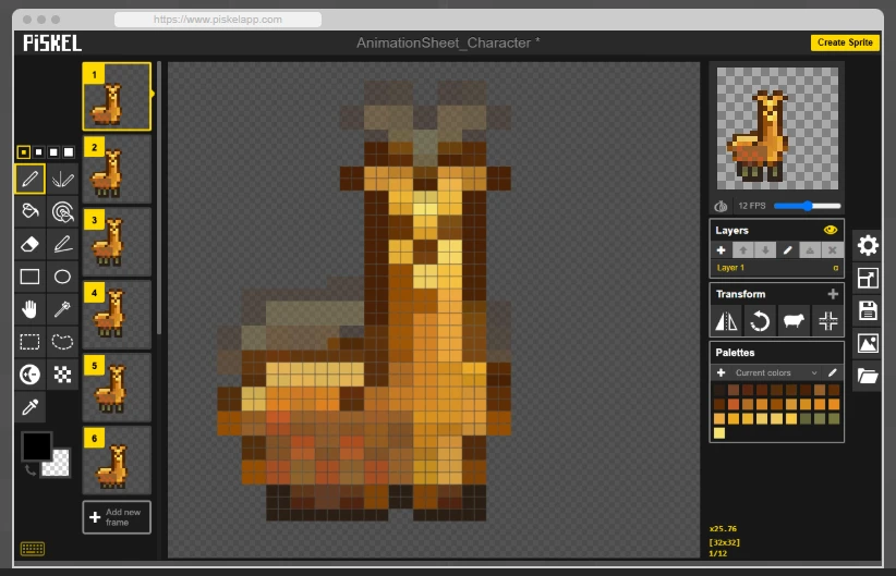 Piskel screenshot