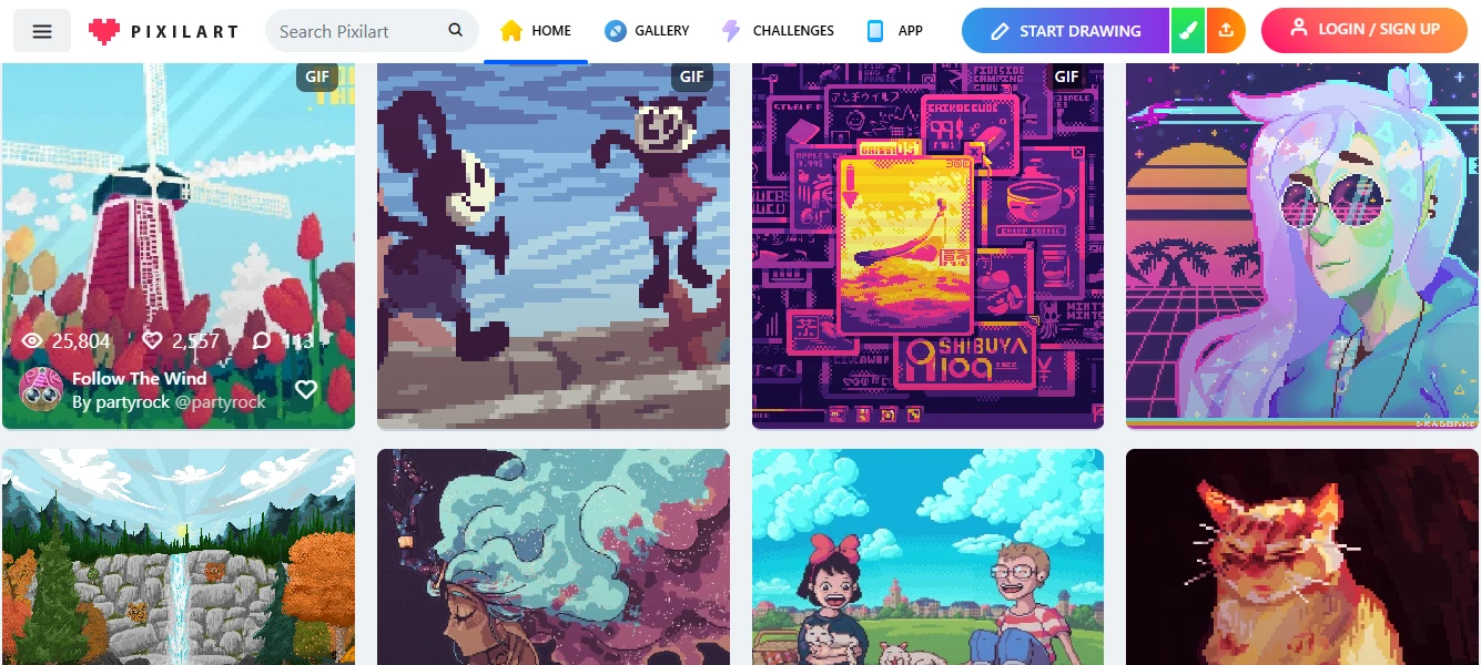 Pixilart feature overview